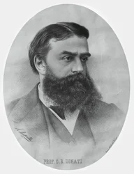 Porträt von Giovanni Battista Donati (1826-1873), italienischer Mathematiker und Astronom, Gravur
