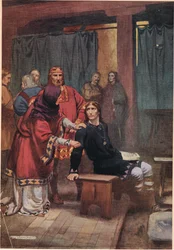 Die Königin versucht Hamlet zu trösten, aus 