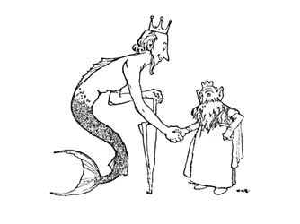 Der Meerkönig muss zuerst eingeladen werden, ca. 1930