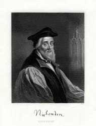 Nicholas Ridley, gestorben am 16. Oktober 1555, englischer Geistlicher, 19. Jahrhundert