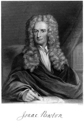 Sir Isaac Newton, englischer Mathematiker, Astronom und Physiker, 19. Jahrhundert