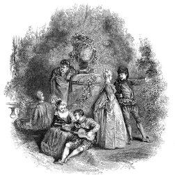 Szene aus Watteau