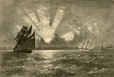 Sonnenuntergang, Lake Michigan, 1874