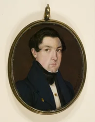 Miniaturporträt von Ebenezer White, ca. 1837