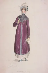 Eine Frau in einem Spazierkleid, ca. 1810