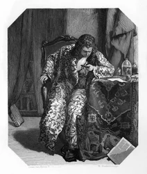 Antoni van Leeuwenhoek, niederländischer Wissenschaftler und Mikroskopiepionier des 17. Jahrhunderts, ca. 1870