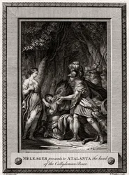 Meleager präsentiert Atalanta den Kopf des kalydonischen Ebers, 1774