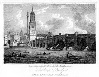 London Bridge, London, 1817