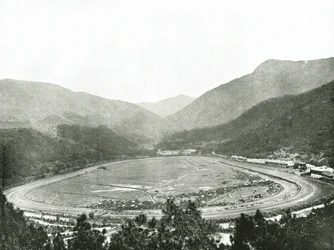 Die Rennbahn von Morrisons Hill, Hongkong, 1895
