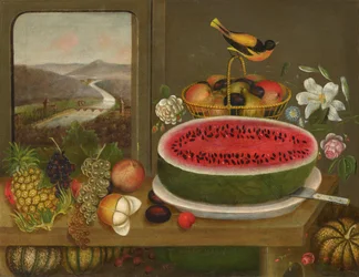 Früchte und Baltimoretrupial