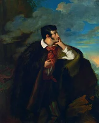 Porträt von Adam Mickiewicz auf dem Felsen von Judah