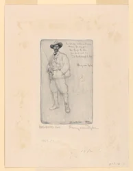 Probedruck: Porträt von Henry van Dyck