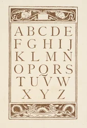 Buchstaben des Alphabets. Der goldene Primer.