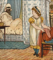 Rotkäppchen (Farblithographie)