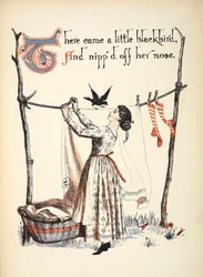 Es kam ein kleines Amselchen und knipste ihre Nase ab.