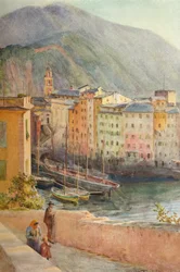 Der Hafen von Camogli, ca. 1910, 1912