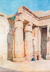 Der zweite Hof in Medinet Habu