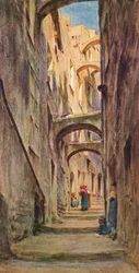 Vicolo della Providenza, San Remo, um 1910, 1912