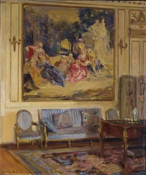 Boudoir, Schloss Chaalis, 1914
