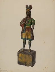 Zigarrenladen-Indianer, ca. 1936