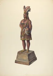 Zigarrenladen-Indianer, ca. 1937