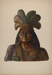 Zigarrenladen-Indianer, ca. 1937