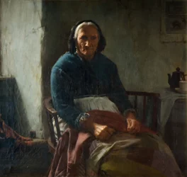 Eine alte kornische Frau, 1882-1900