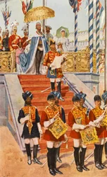 Die Königin zur Kaiserin von Indien ausgerufen