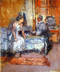 Sonnenlicht durch Fensterläden, um 1912