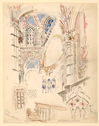 Studie des Doms von Siena