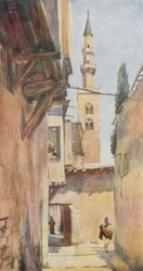 Damaskus: Minarett von Jesus