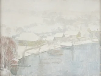 Winterlandschaft am See