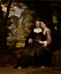 Hermia und Helena, vor 1818