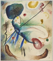 Aquarell mit Strich