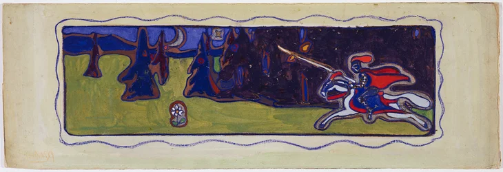 Dämmerung, (Skizze eines Paares)