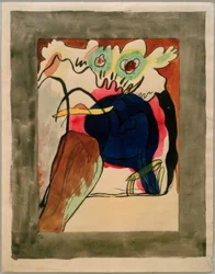 Entwurf für den Umschlag des Almanachs Der Blaue Reiter