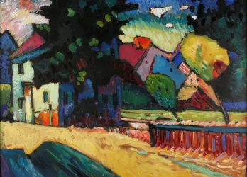 Murnau - Landschaft mit grünem Haus. 1909