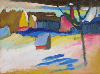 Murnau – Landschaft mit kahlem Baum