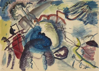 Entwurf zum Bild mit weißem Rand, 1913