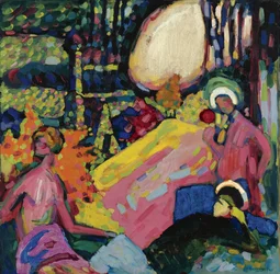 Weißer Klang - Gemälde von Vassily Kandinsky