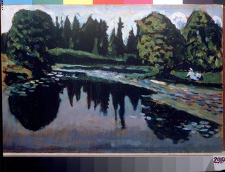 Ein Fluss im Sommer