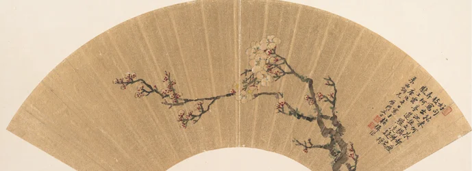 Pflaumenblüten, datiert 1670