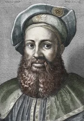 Porträt von Pietro Aretino (1492-1556), italienischer Dichter, Gravur, Privatsammlung