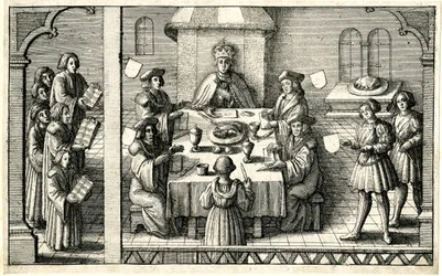 Dinner bei der Investitur von Ferdinand I. in den Hosenbandorden