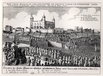 Hinrichtung von Strafford, 12. Mai 1641