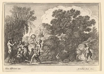 Fünf Satyrn und zwei Nymphen, 1650