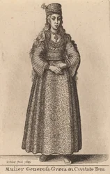 Mulier Generosa Graeca in Civitate Pera, 1644