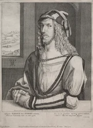Porträt von Albrecht Dürer im Alter von 26 Jahren