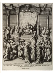 Salomo und die Königin von Saba. Zustand 3