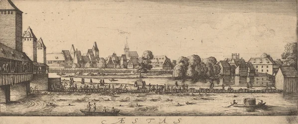 Sommer: Der Badeplatz, ca. 1628-1629